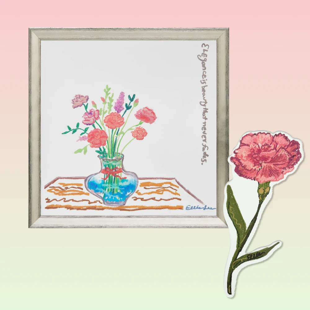 Carnation Mirror Small