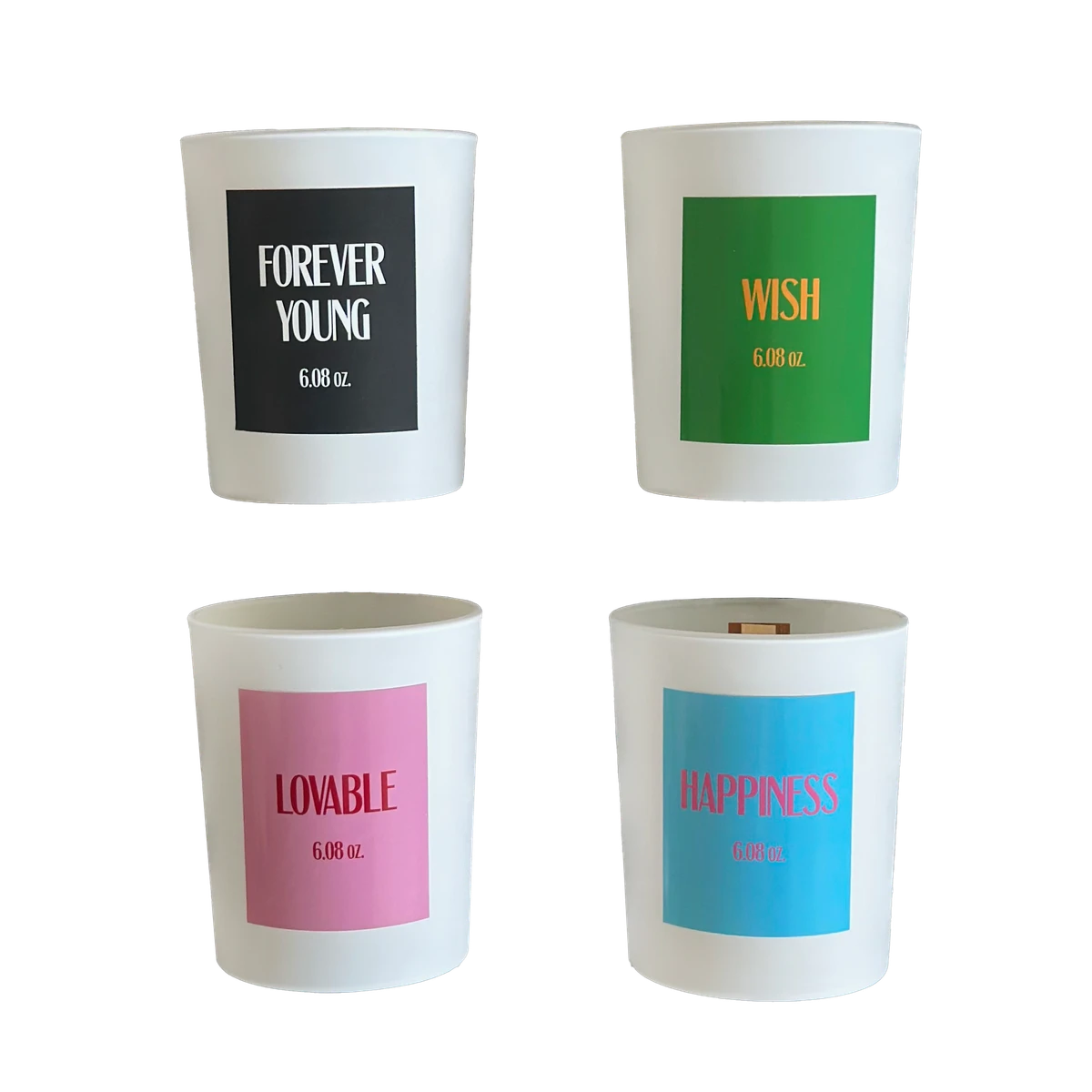 화이트 컨테이너 캔들 - 4 types