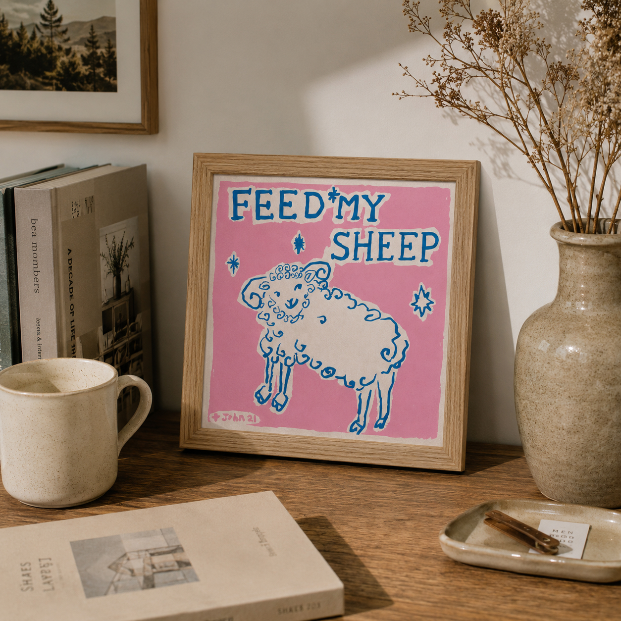 Feed my sheep - Pink