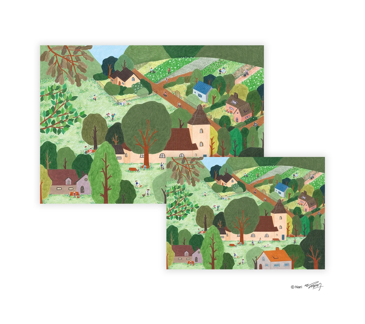 봄의 시작 포스터 - 4 types