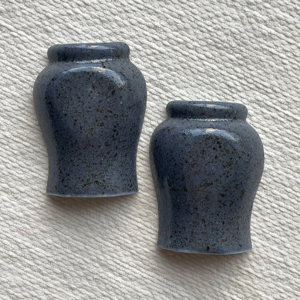 반달항아리 수저 받침 블루